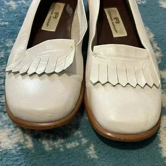 Etienne Aigner leather Stratford fringe loafers 8 - Picture 9 of 9